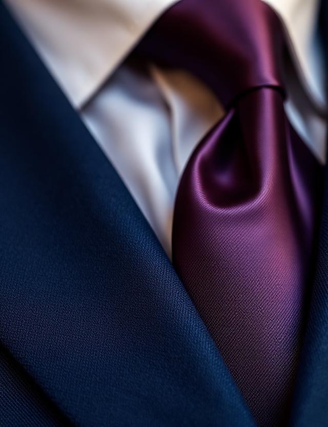 Detalhe macro do tecido nobre do smoking premium